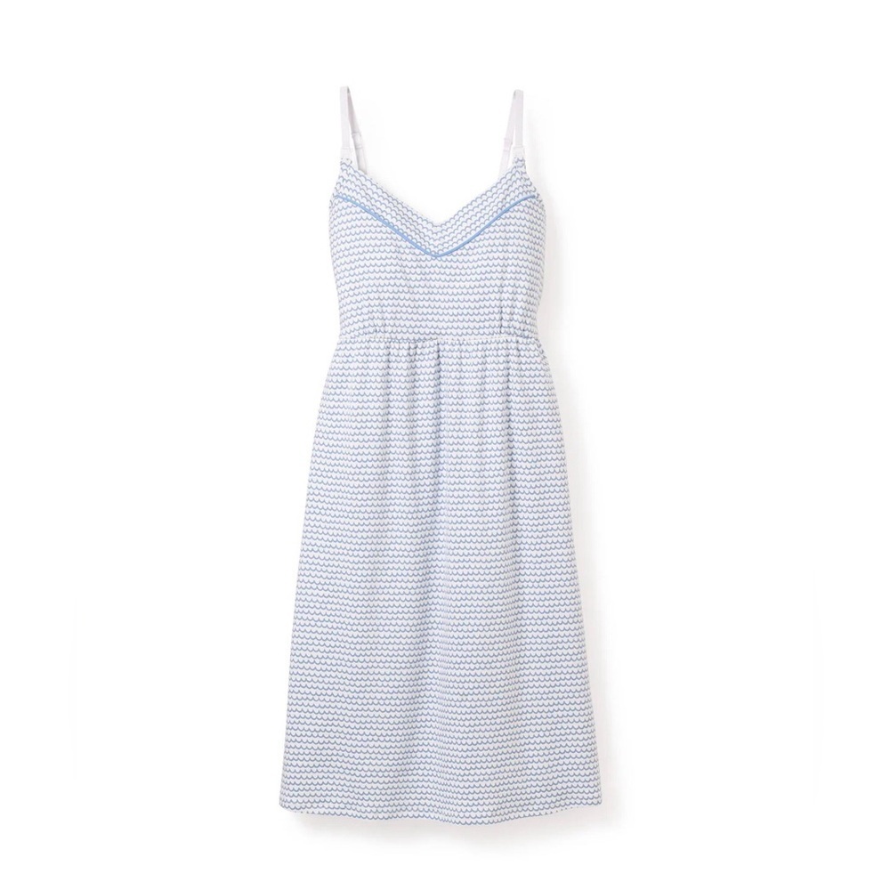Petite Plume Women's Pima Cotton Maternity Nursing Nightgown Dress Medium